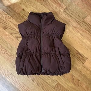Brown Puffer Vest